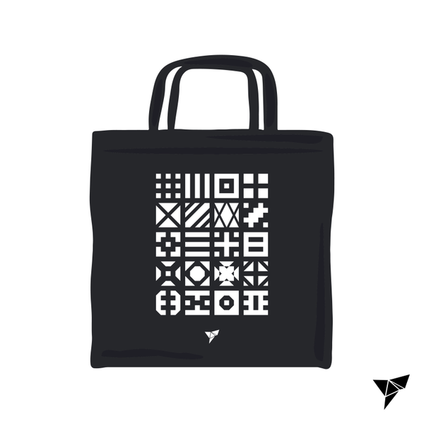 54 Grid Tote Bag