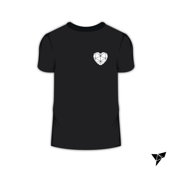 Geo Heart Solid T-Shirt