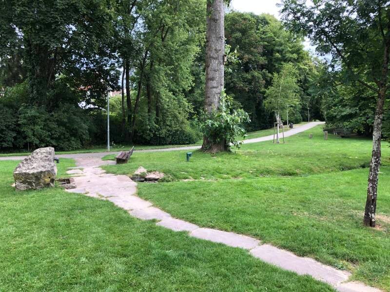 Coming to the top of the trail