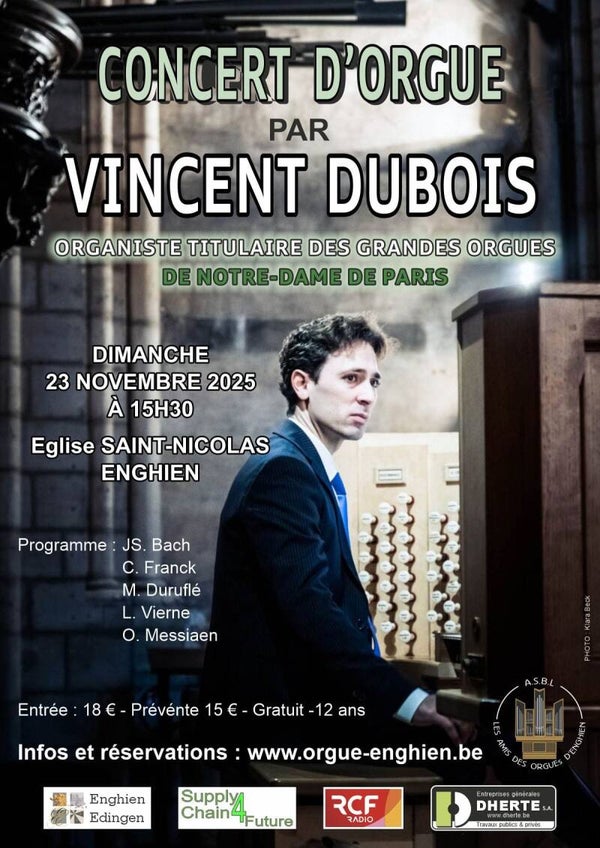 Orgelconcert - Concert d'Orgue - Vincent Dubois