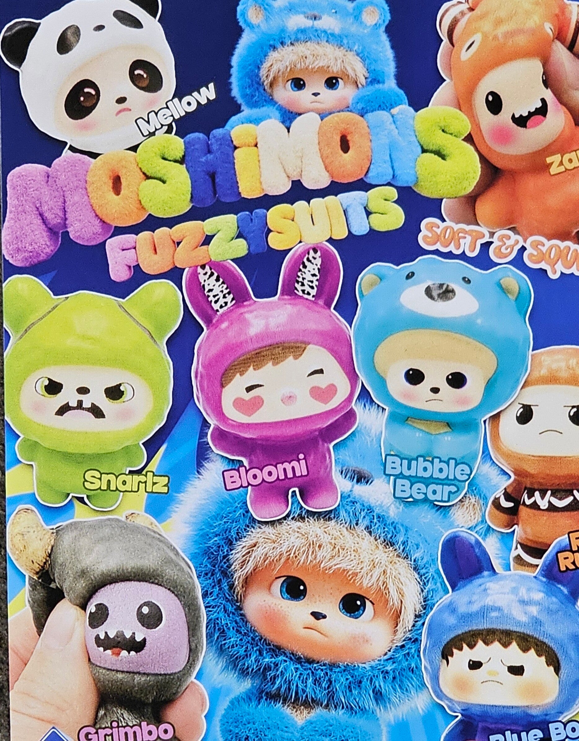 100x Moshimons Squishys 50x55