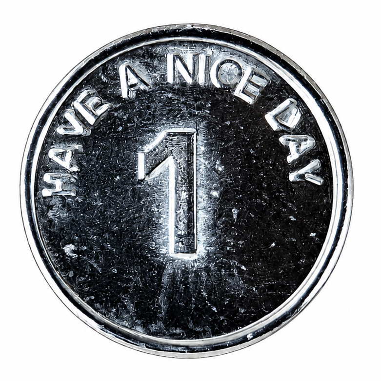 Token für 1€ Kaugummiautomaten