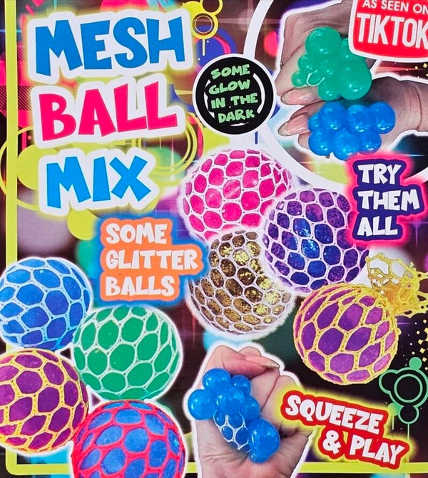 100x Mesh Ball Mix 50mm