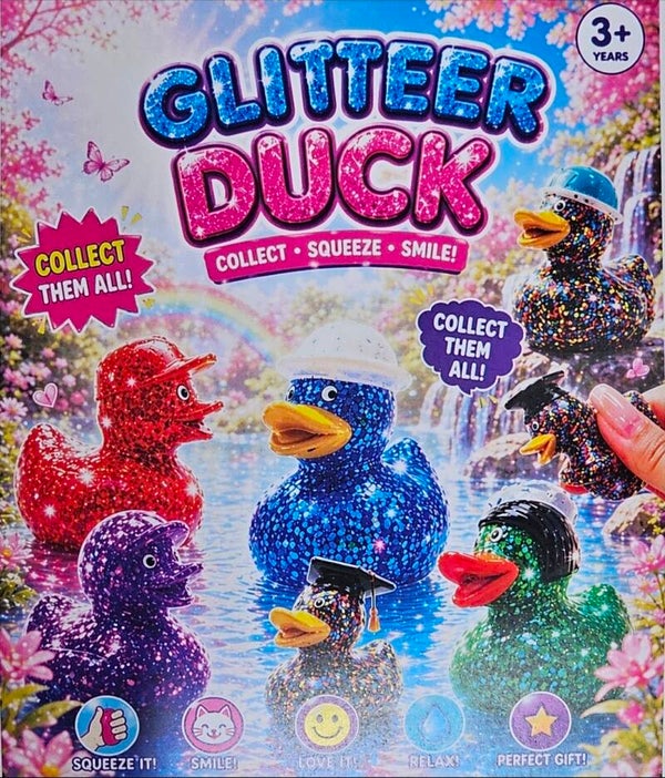 100x Squishy Enten 50x55mm
