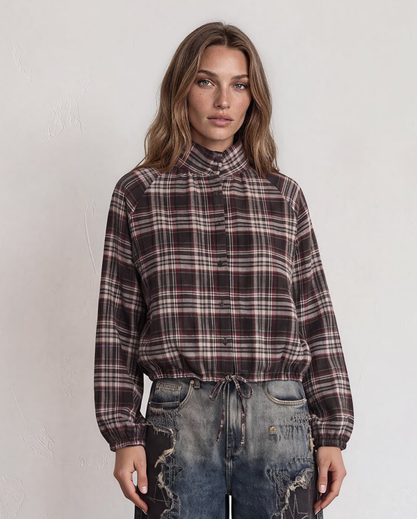 BLOUSE RUIT BRUIN CROPPED