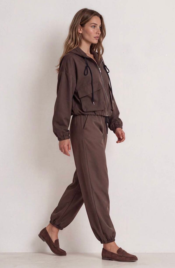 SET JASJE BOMBER EN PANTS BALLONBROEK BRUIN