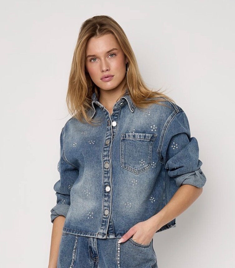 DENIM JACKET STRASS