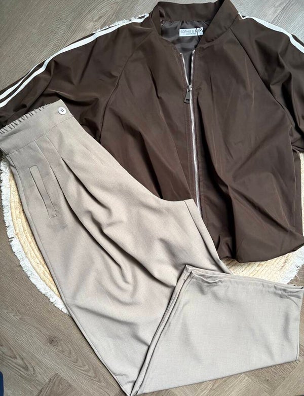 BROEK TAUPE BALLON BROEK