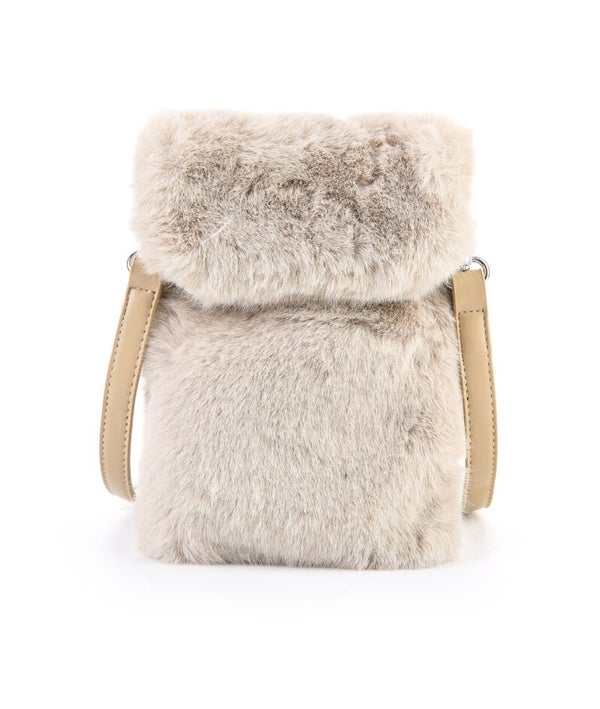 FLUFFY FAKE FUR TELEFOONTASJE