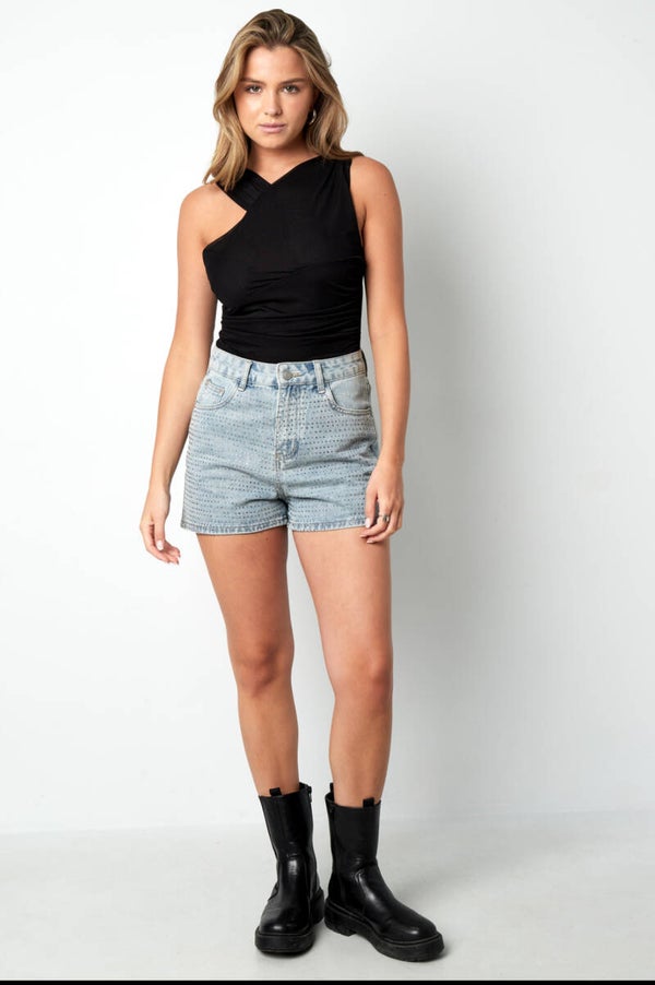 SHORT JEANS GLITTER