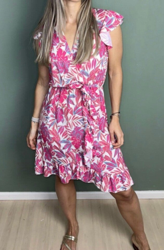 blouse geel met print
