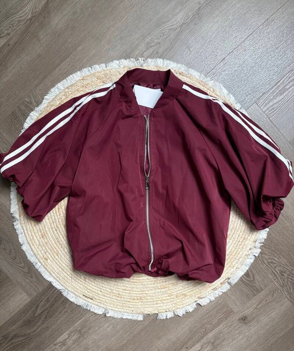 JAS BORDEAUX MET WITTE STREPEN