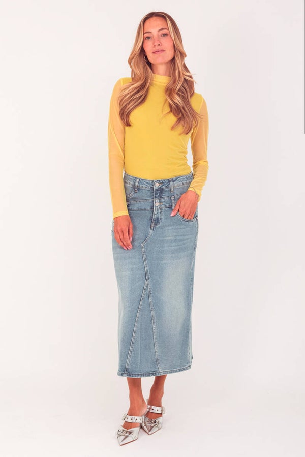 TOXIK JEANSROK DOUBLE