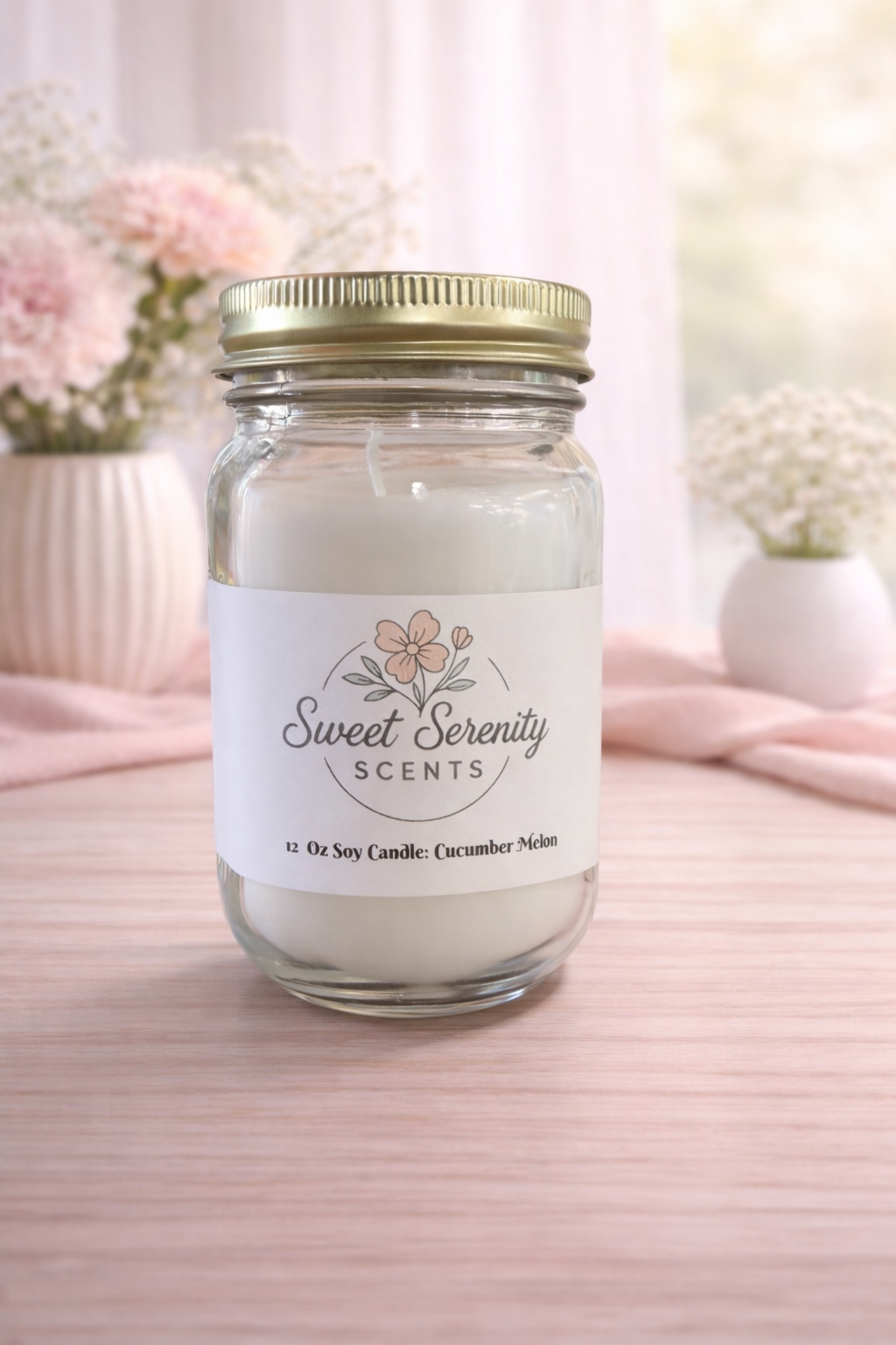 Cucumber Melon 12 oz Soy Candle