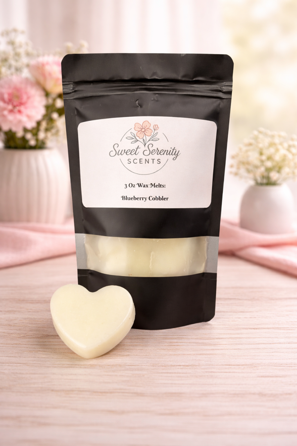 Blueberry Cobbler 3 oz wax melt bag-hearts