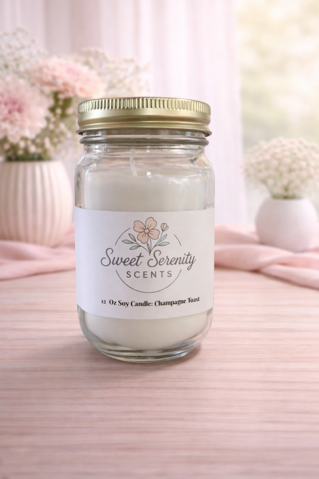 Champagne Toast 12 oz Soy Candle