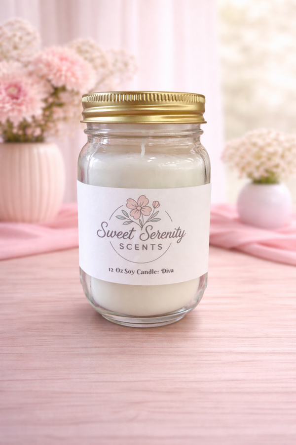 Diva 12 oz Soy Candle