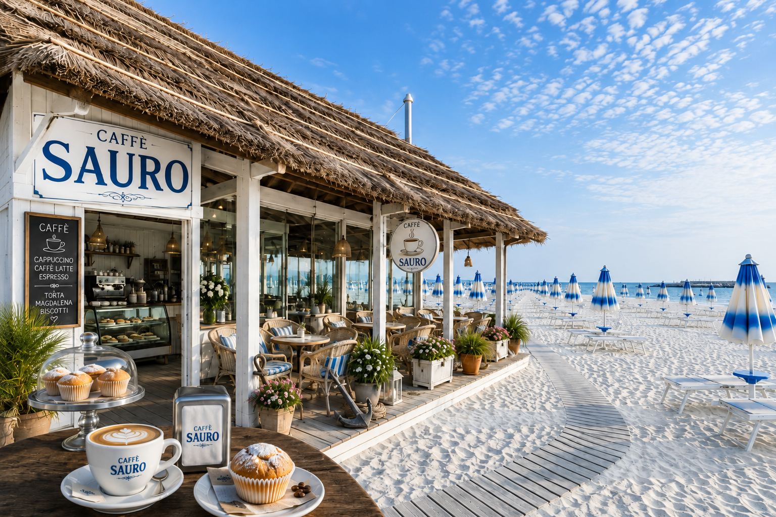 Caffè Sauro – Italienischer Strand bei Rimini