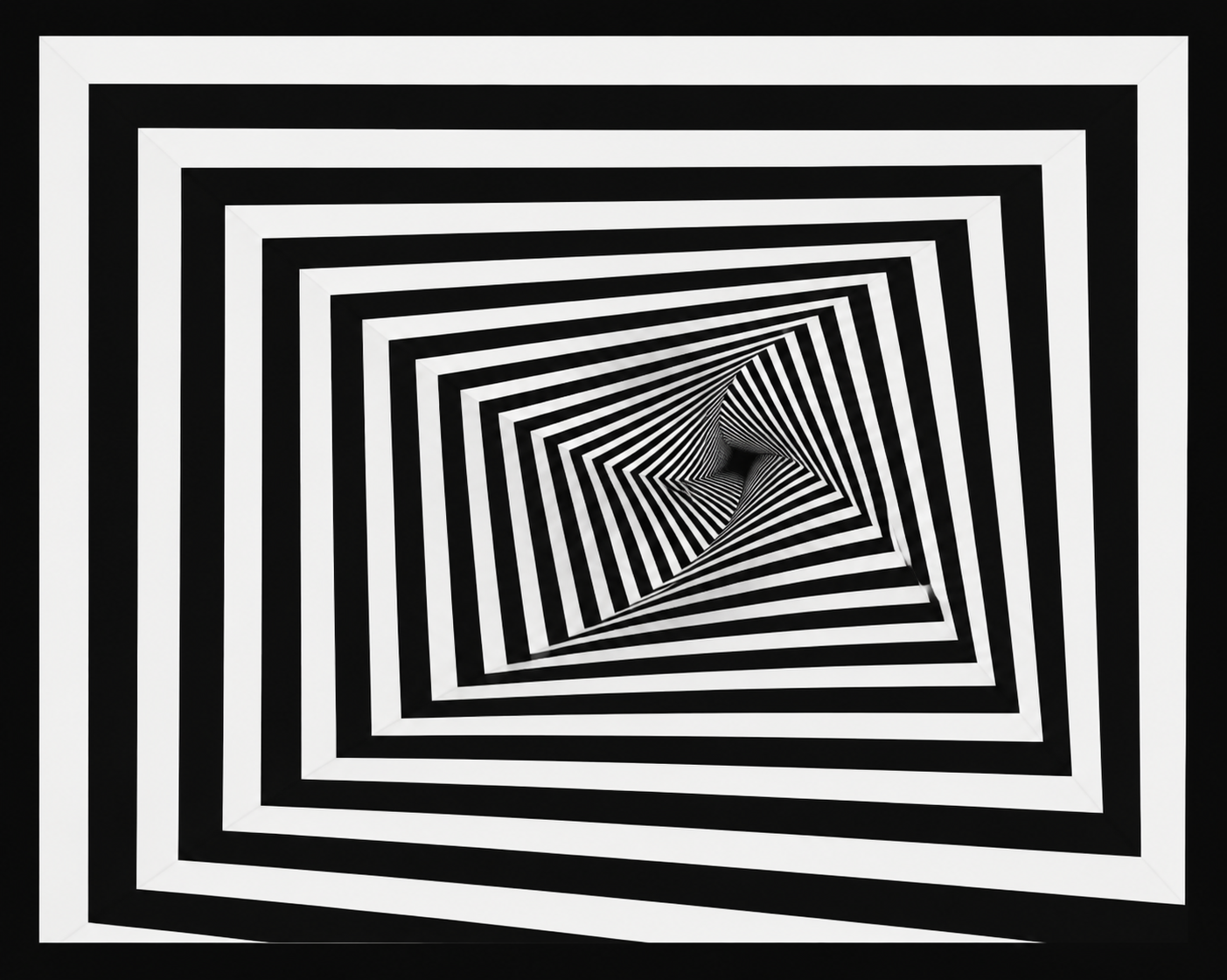 Optische Täuschung Tunnel – Faszinierender 3D Effekt für deine Wand