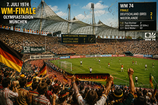 WM-Finale 1974 Deutschland gegen Niederlande – Wandbehang