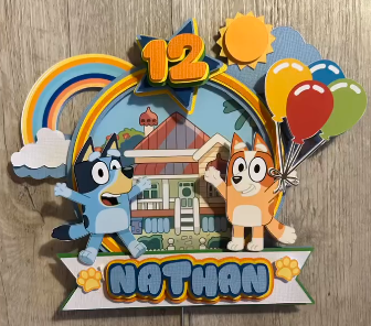 Bluey Cake Topper