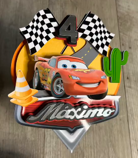 Lightning McQueen Cake Topper