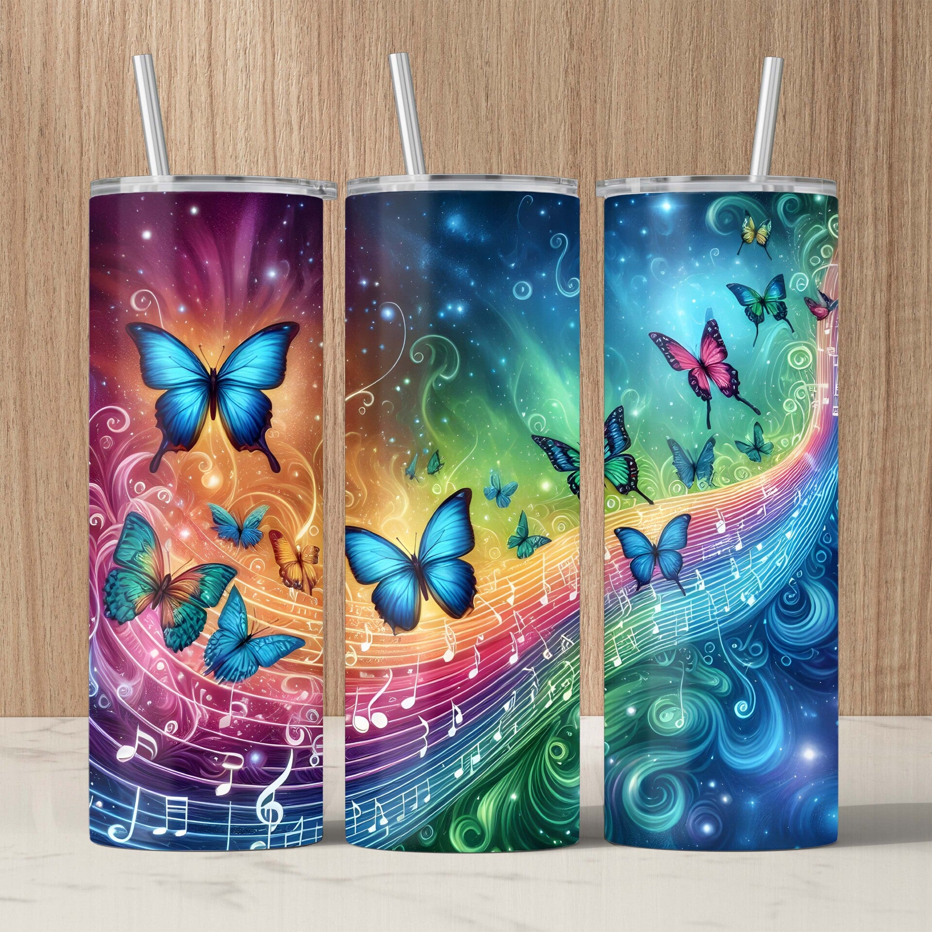 Butterfly Music Notes