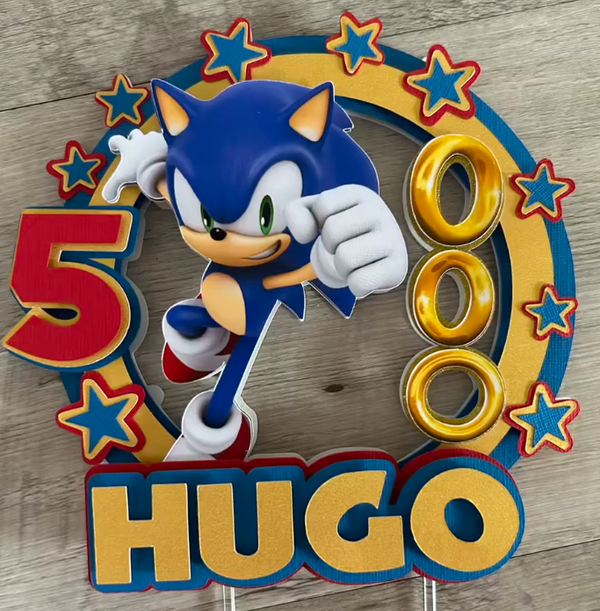 Sonic Cake Topper