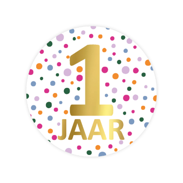 Sluitsticker - 1 jaar