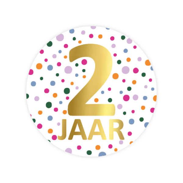 Sluitsticker - 2 jaar