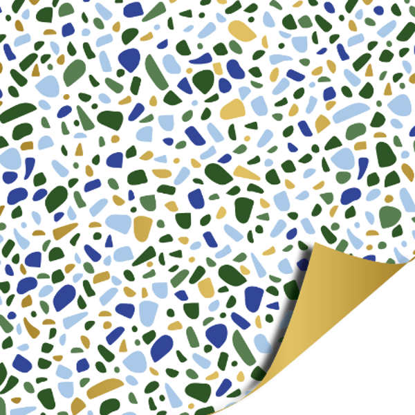 Cadeaupapier - Terras (blauw)