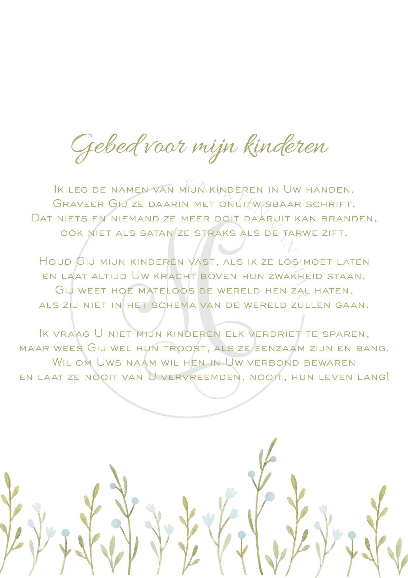 Gebed voor mijn kinderen