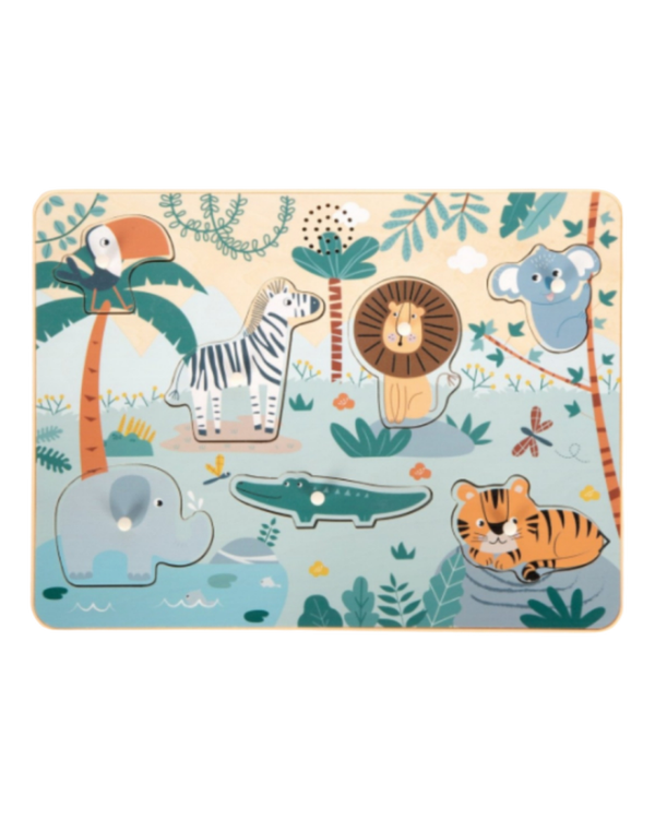 Legpuzzel - jungle met geluid