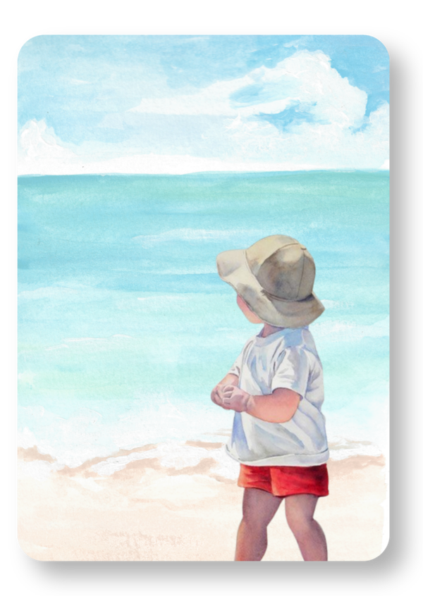 Jongetje op het strand