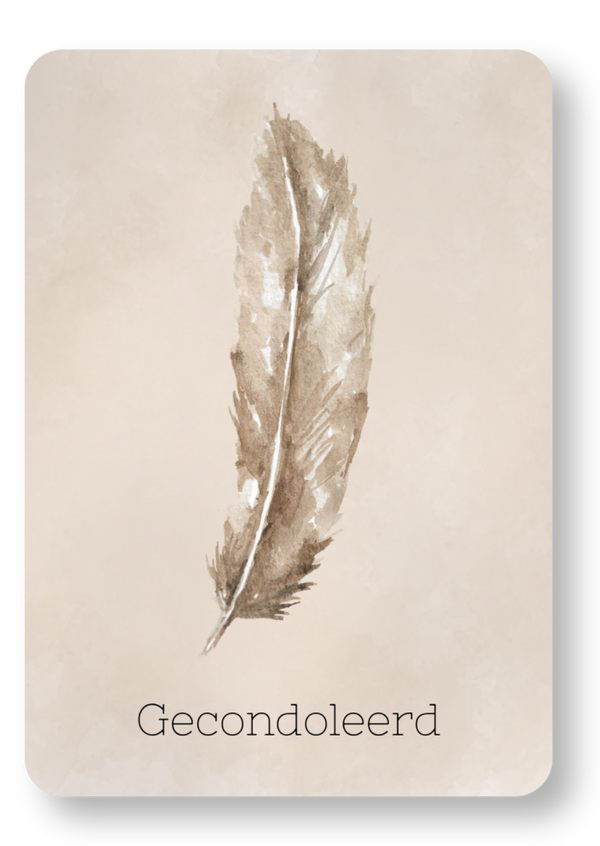 Gecondoleerd - veer