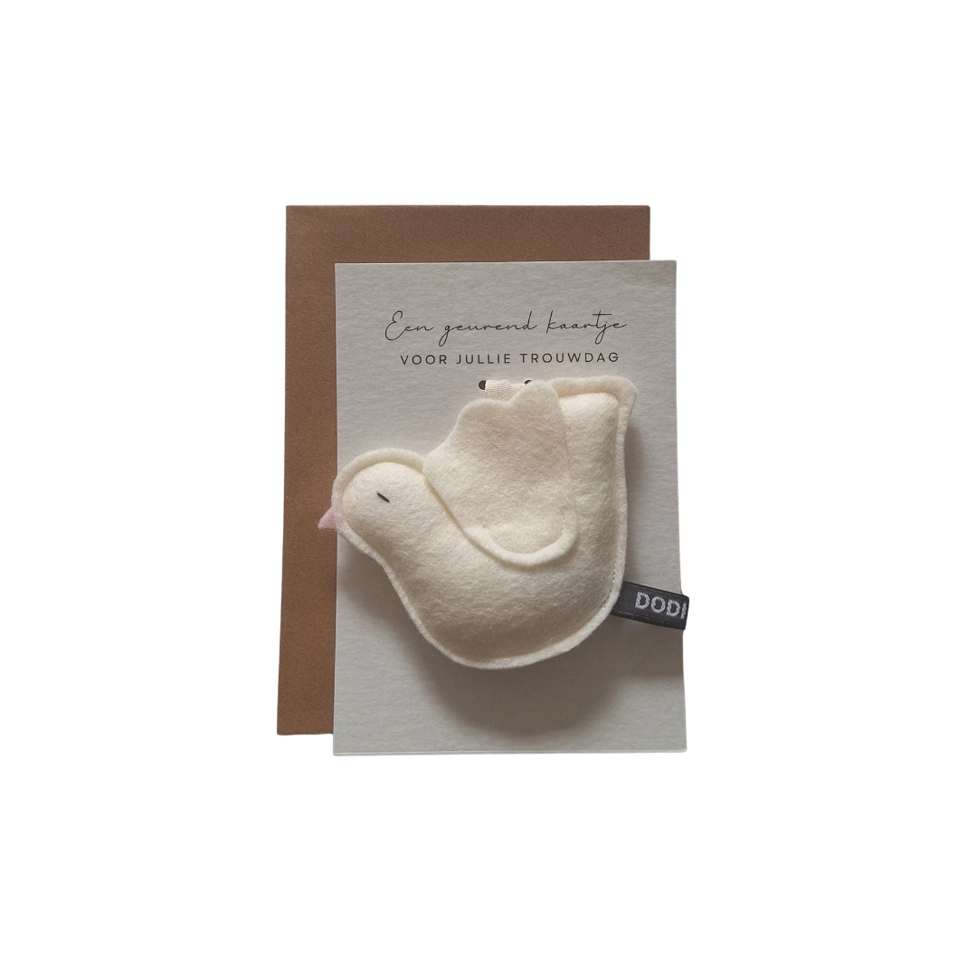 Geurkaart - witte duif