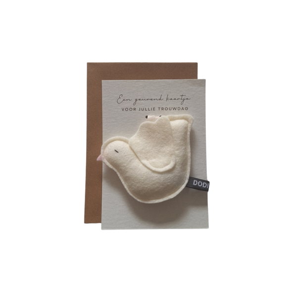 Geurkaart - witte duif