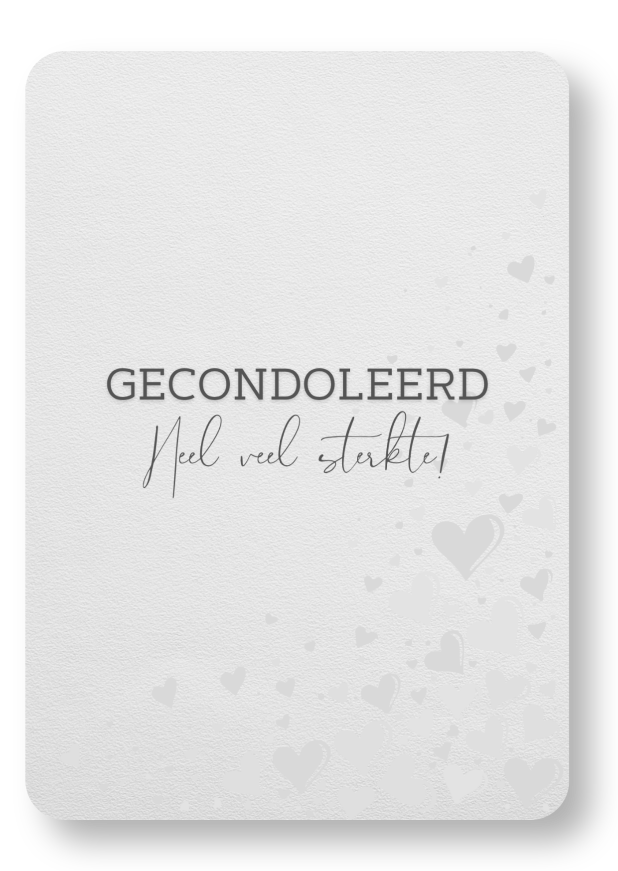 Gecondoleerd - hartjes
