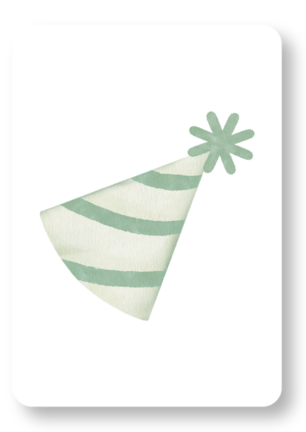 Feestmuts - groen
