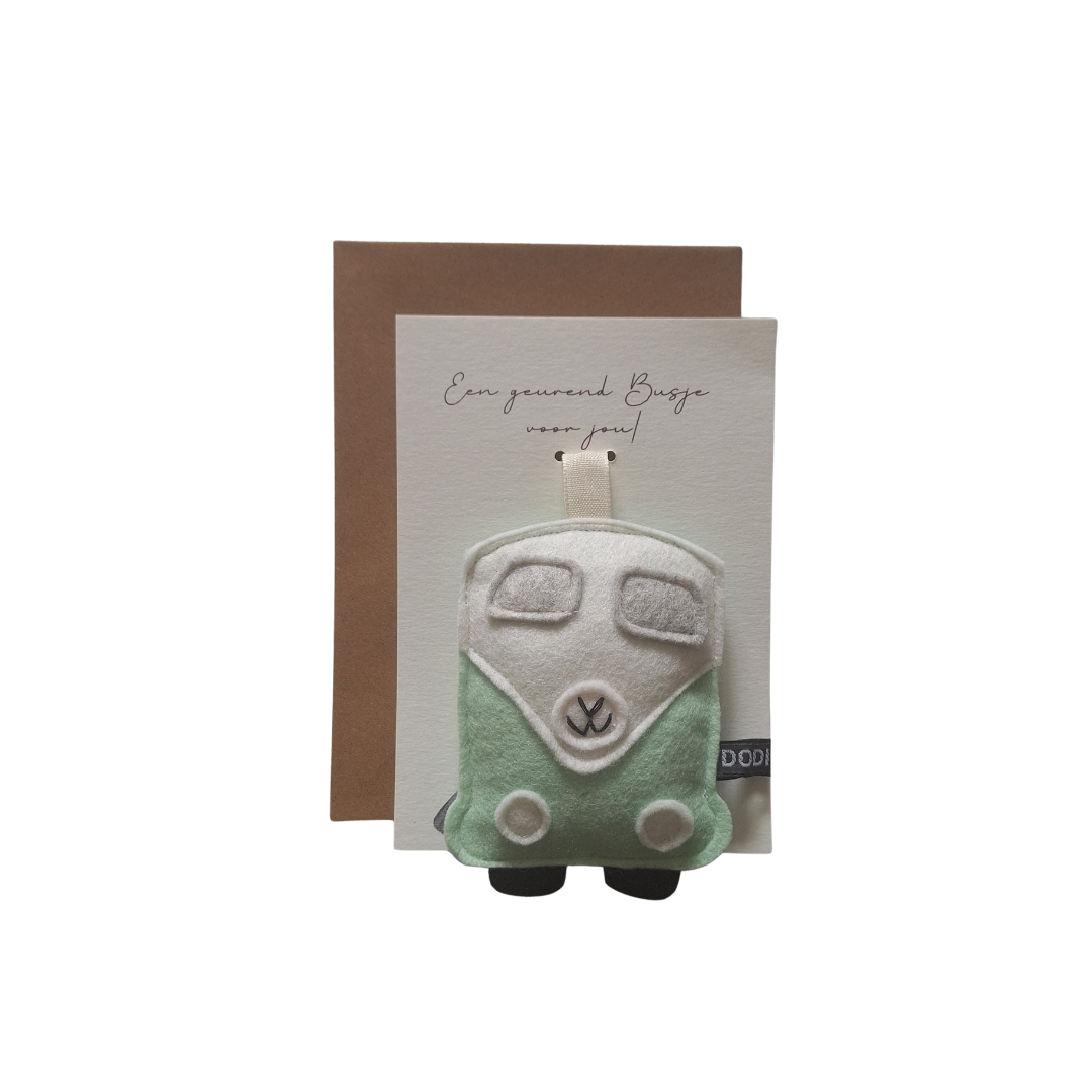 Geurkaart - VW busje mint