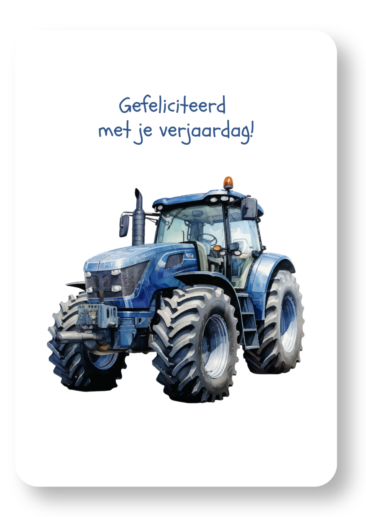 Blauwe trekker