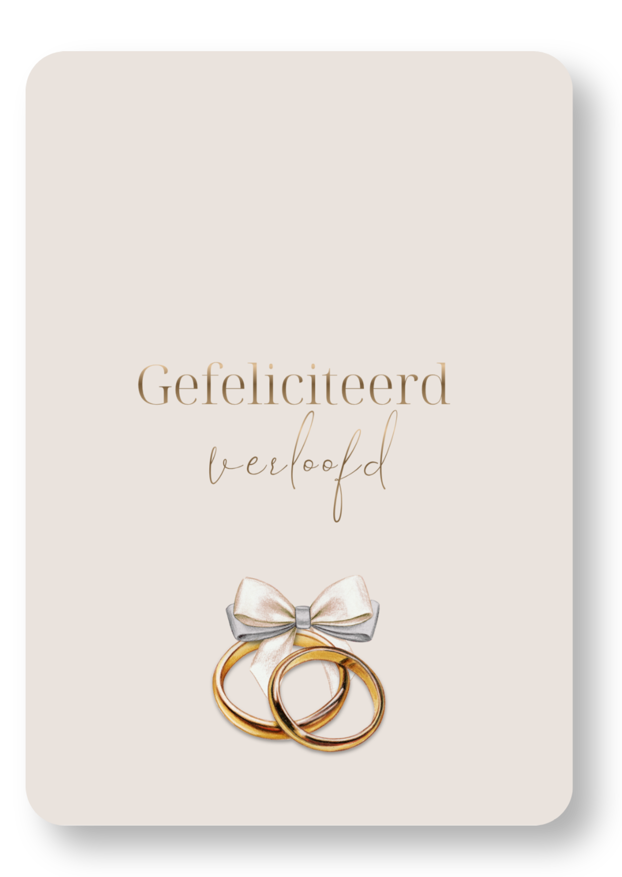 Gefeliciteerd verloofd - ringen