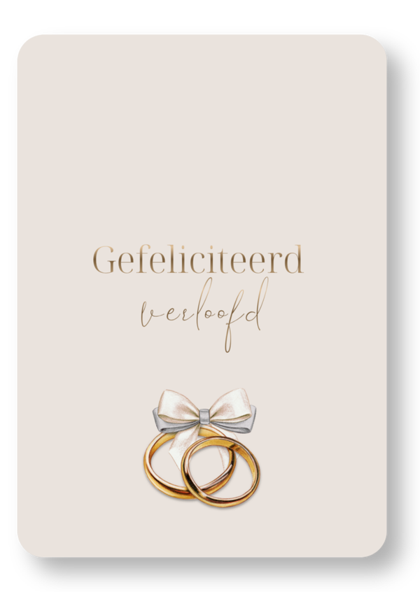 Gefeliciteerd verloofd - ringen