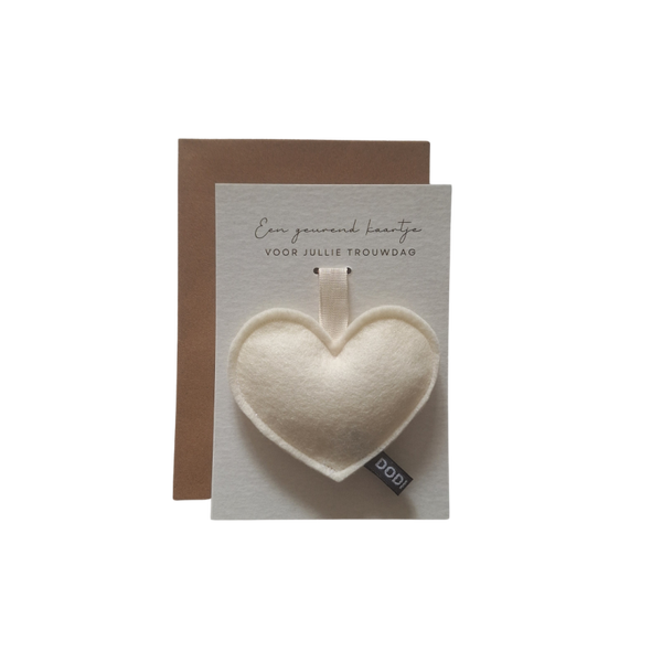 Geurkaart - wit hartje