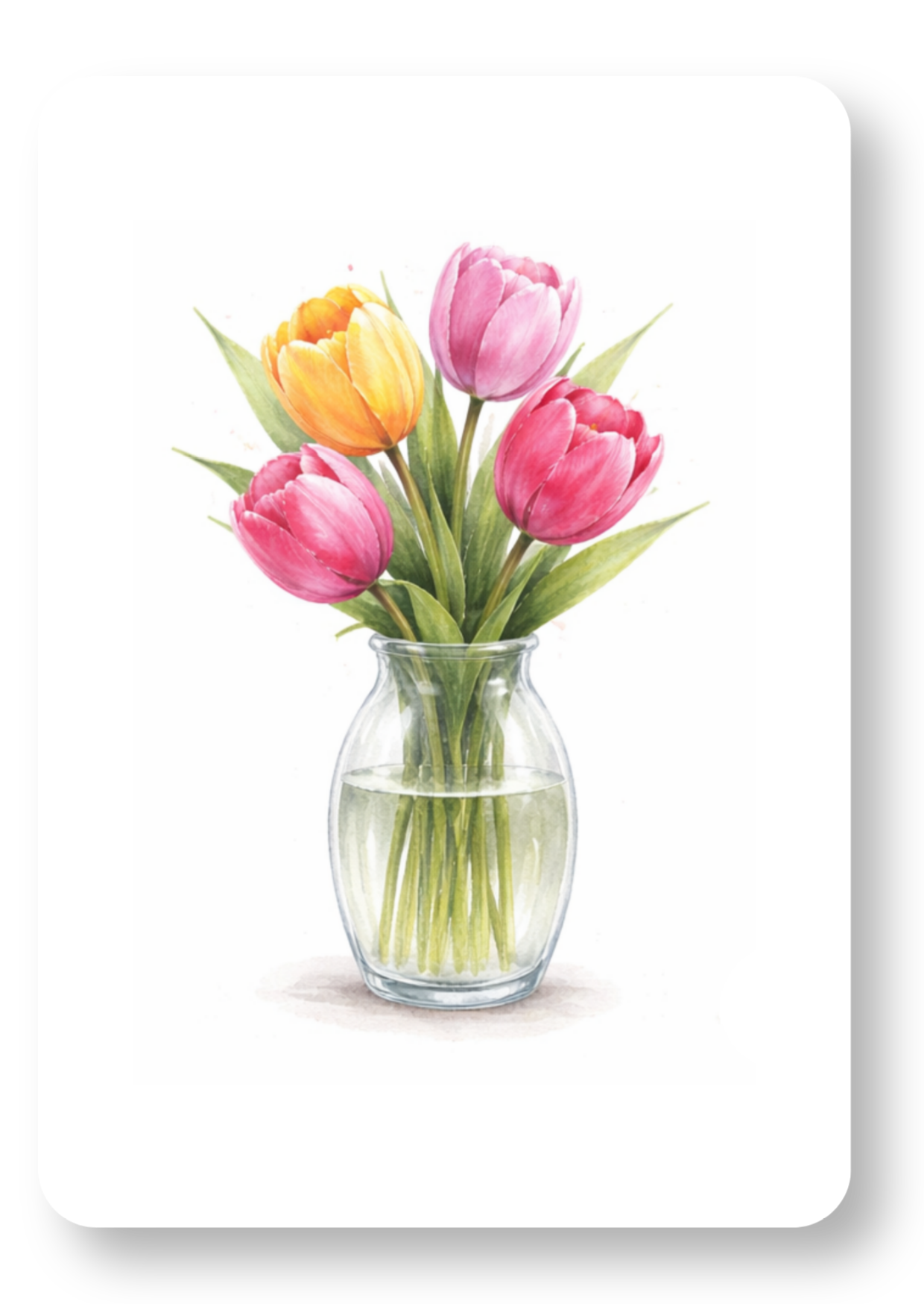 Vaas met tulpen