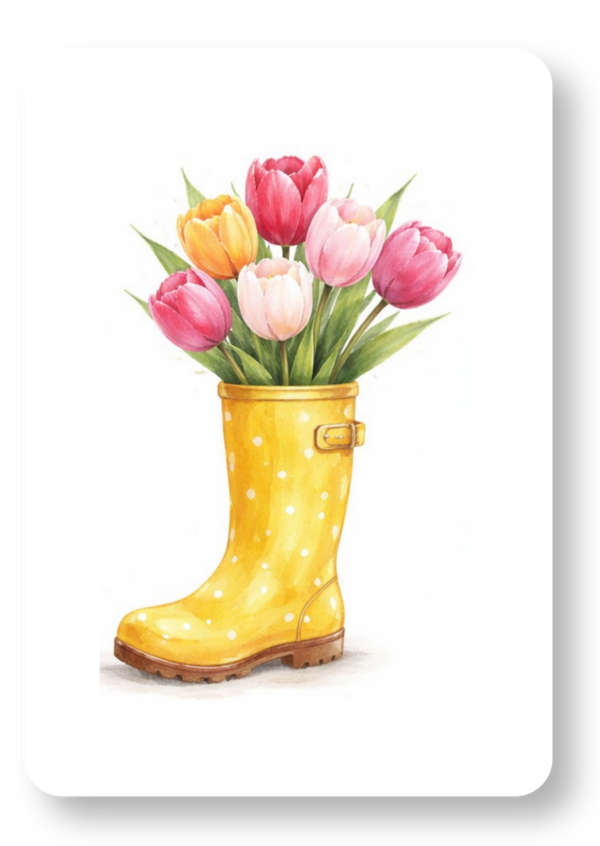 Laars met tulpen