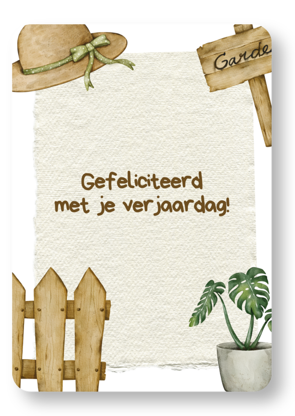Gefeliciteerd met je verjaardag! - tuin