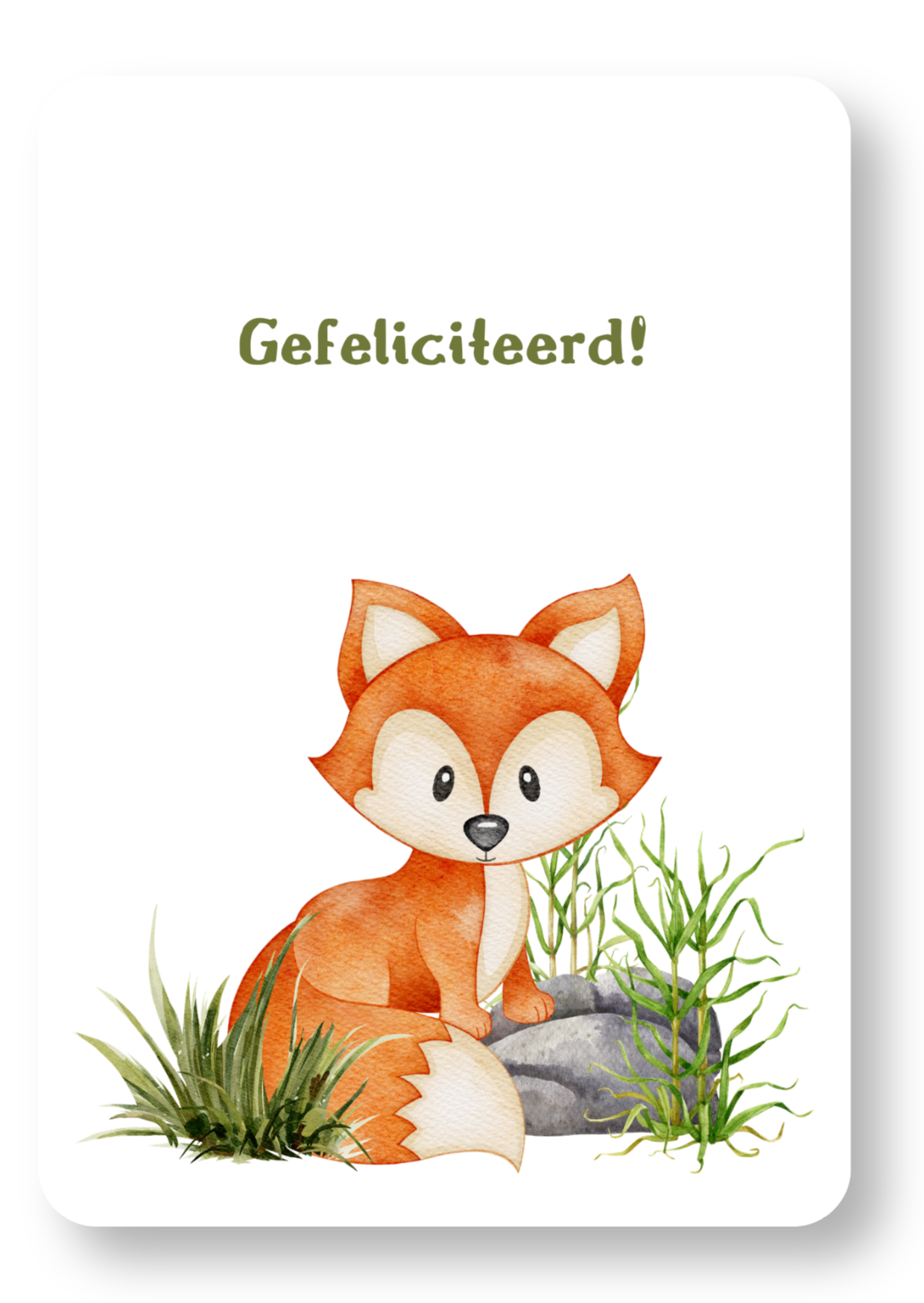 Gefeliciteerd - vos