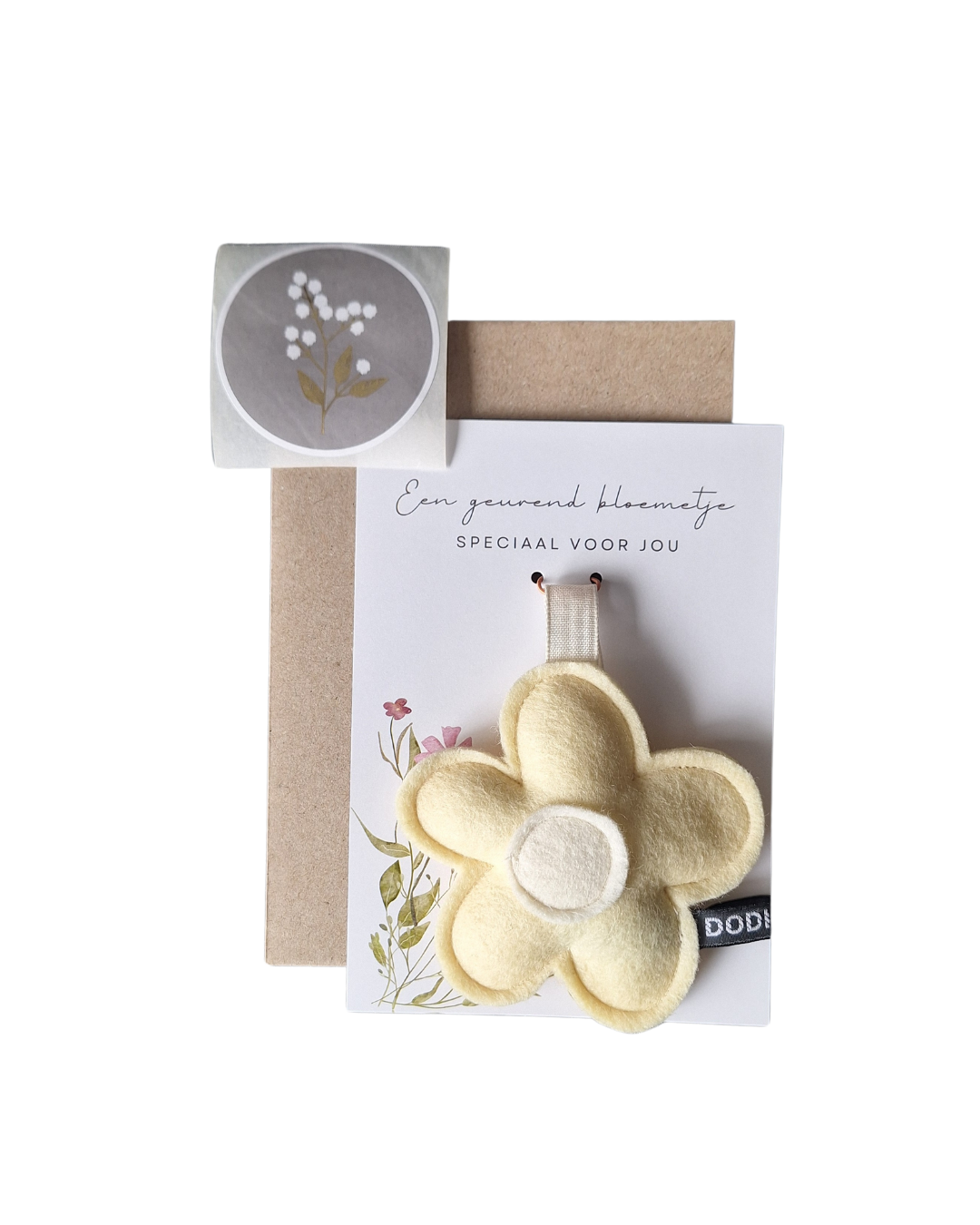 Geurkaart - gele bloem