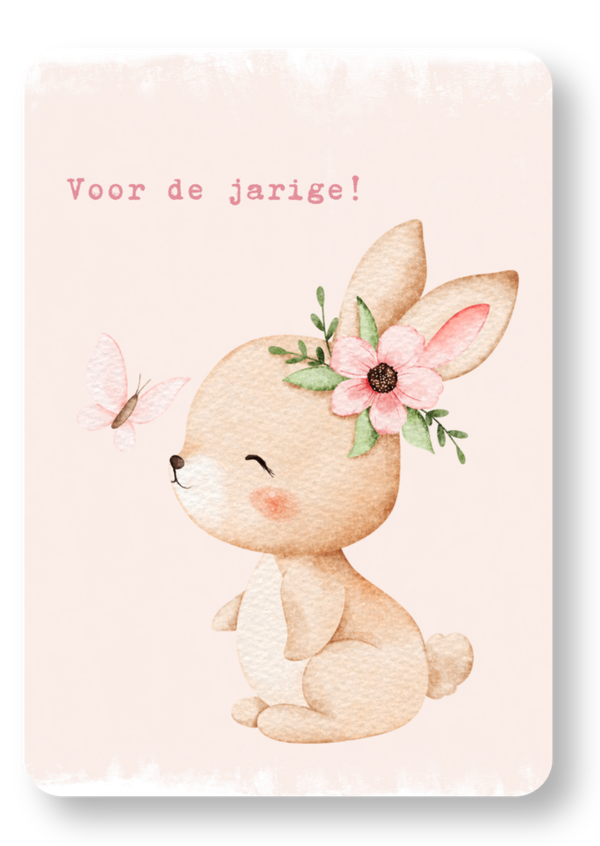 Voor de jarige! - konijn